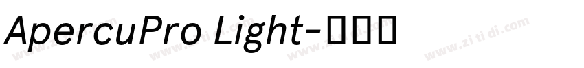 ApercuPro Light字体转换